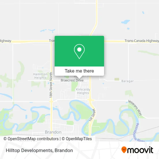 Hilltop Developments map