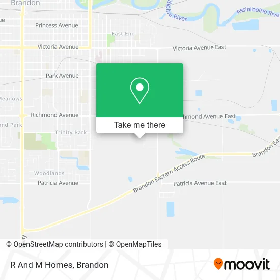 R And M Homes map
