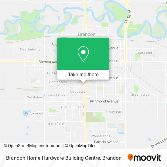 Brandon Home Hardware Building Centre map
