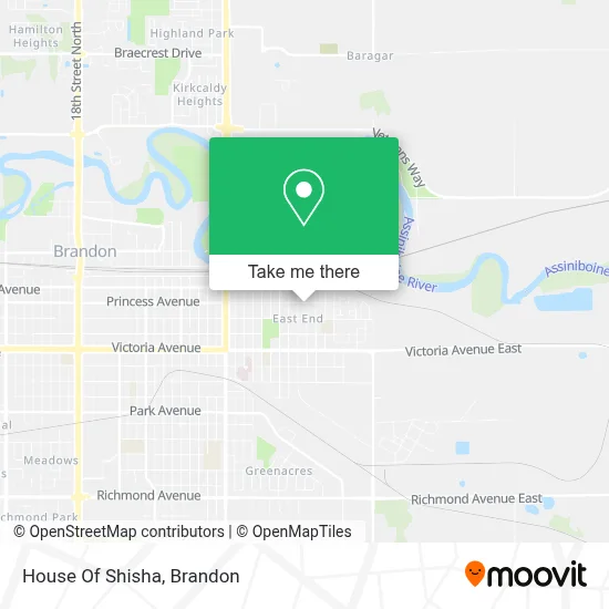 House Of Shisha map