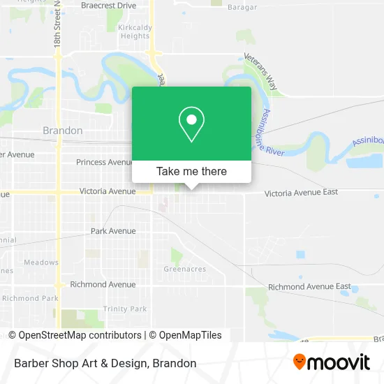 Barber Shop Art & Design map