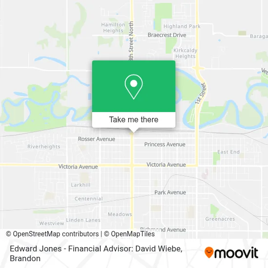Edward Jones - Financial Advisor: David Wiebe map