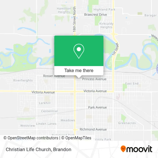 Christian Life Church map