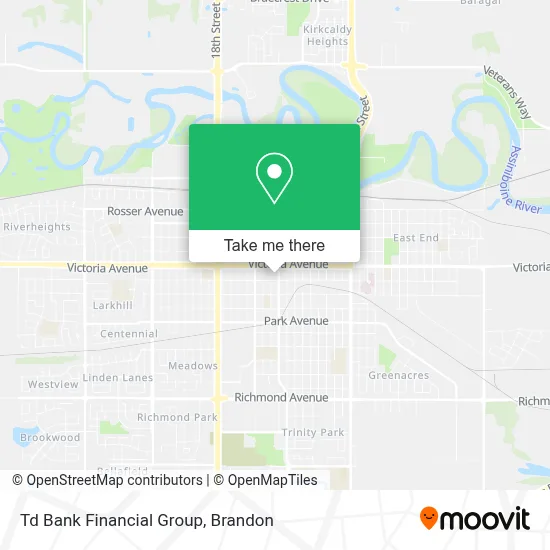 Td Bank Financial Group map