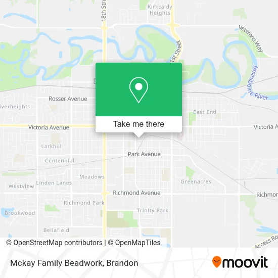 Mckay Family Beadwork map