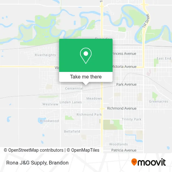 Rona J&G Supply map