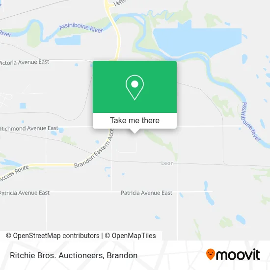 Ritchie Bros. Auctioneers map
