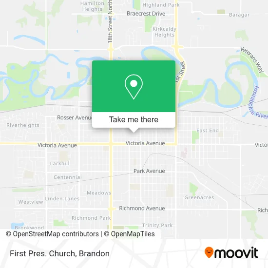 First Pres. Church map