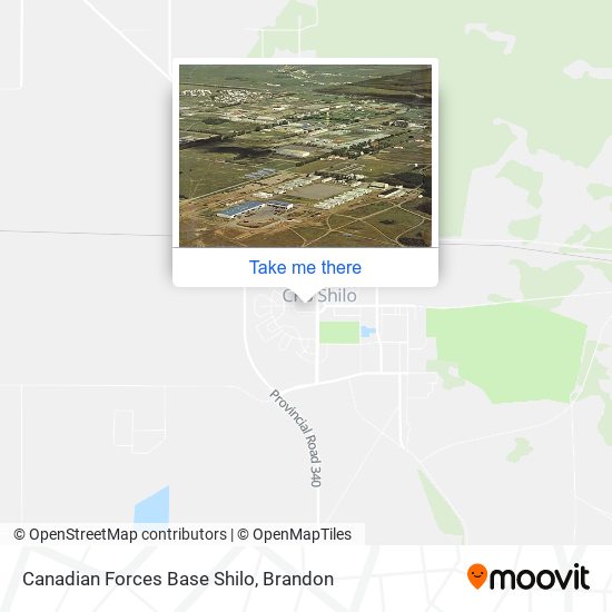 Canadian Forces Base Shilo map