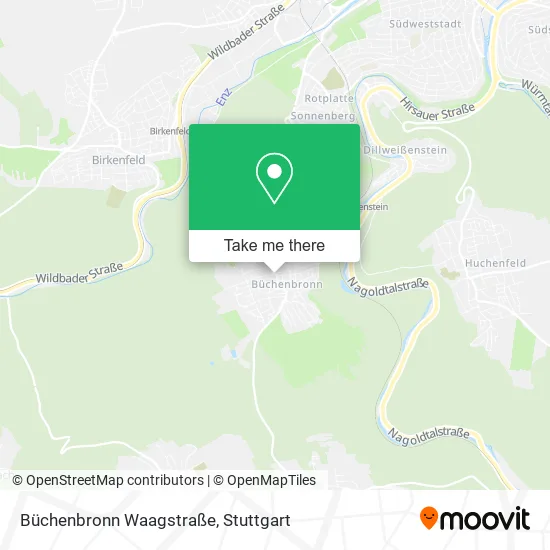 Карта Büchenbronn Waagstraße