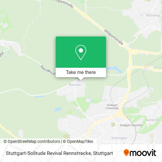 Stuttgart-Solitude Revival Rennstrecke map