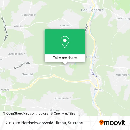 Карта Klinikum Nordschwarzwald Hirsau