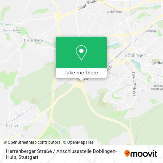 Herrenberger Straße / Anschlussstelle Böblingen-Hulb map