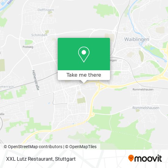 XXL Lutz Restaurant map