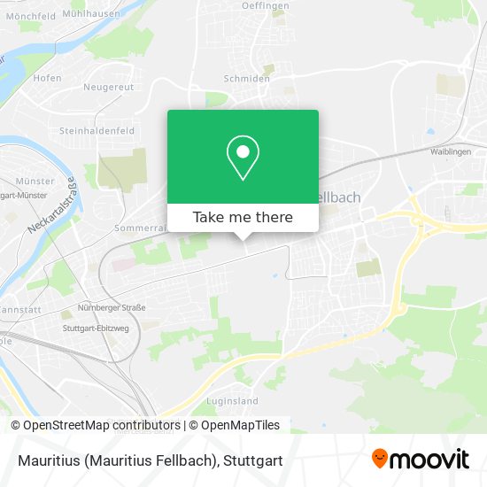 Карта Mauritius (Mauritius Fellbach)