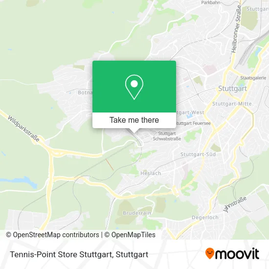 Карта Tennis-Point Store Stuttgart