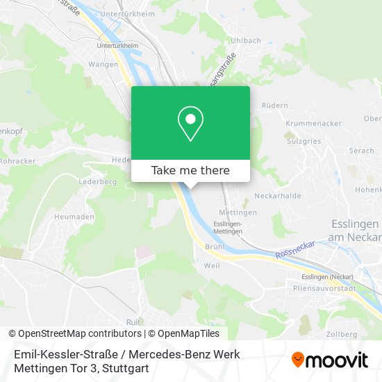 Emil-Kessler-Straße / Mercedes-Benz Werk Mettingen Tor 3 map