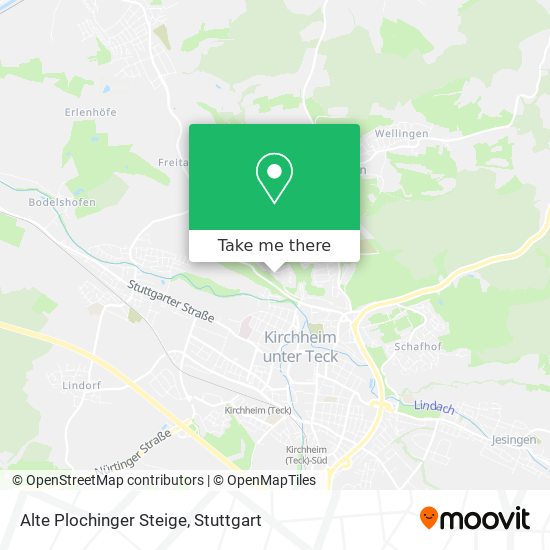 Карта Alte Plochinger Steige