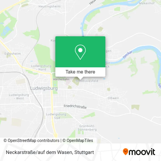 Карта Neckarstraße/auf dem Wasen
