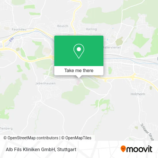 Карта Alb Fils Kliniken GmbH