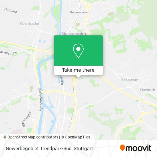 Gewerbegebiet Trendpark-Süd map