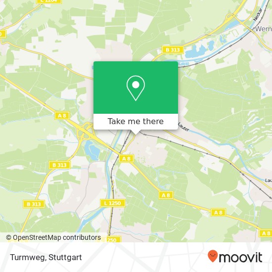 Turmweg map