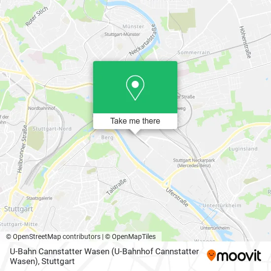 Карта U-Bahn Cannstatter Wasen