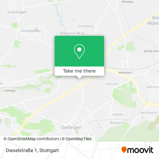 Карта Dieselstraße 1