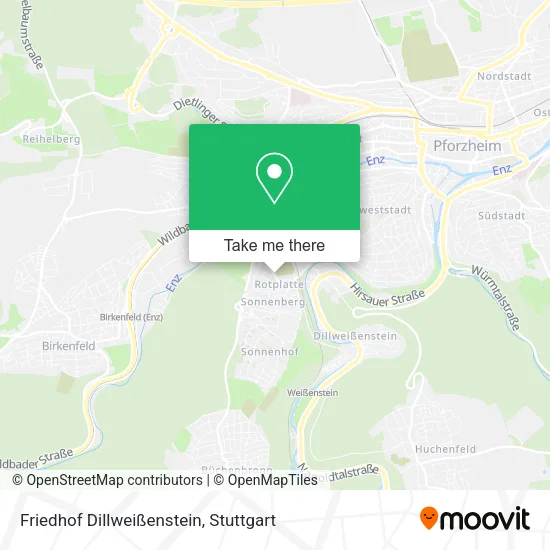 Карта Friedhof Dillweißenstein