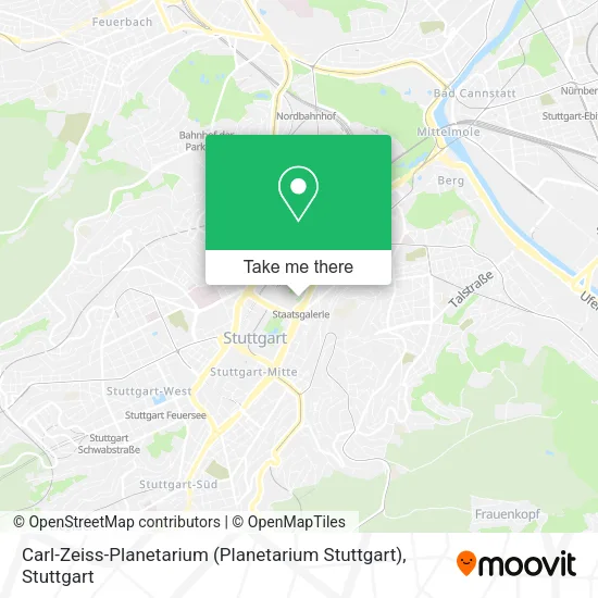 Карта Carl-Zeiss-Planetarium (Planetarium Stuttgart)