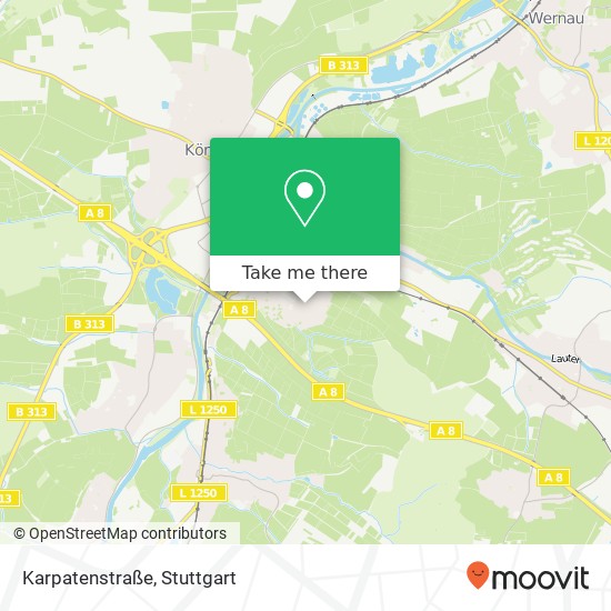 Karpatenstraße map