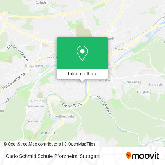 Карта Carlo Schmid Schule Pforzheim