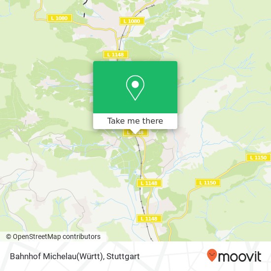 Bahnhof Michelau(Württ) map