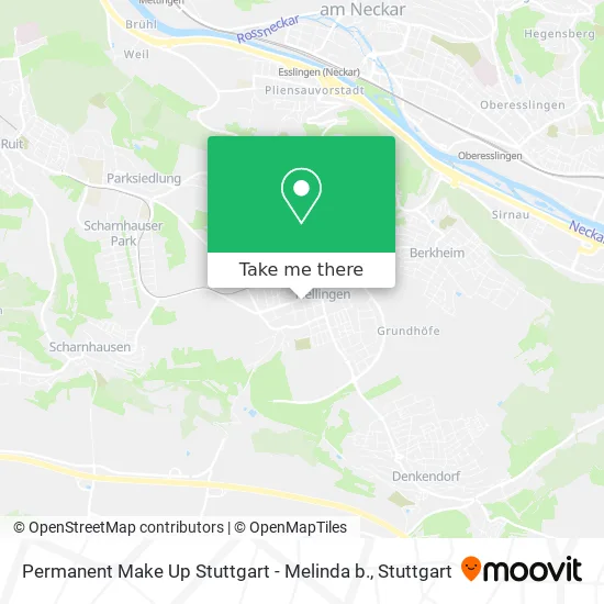 Карта Permanent Make Up Stuttgart - Melinda b.