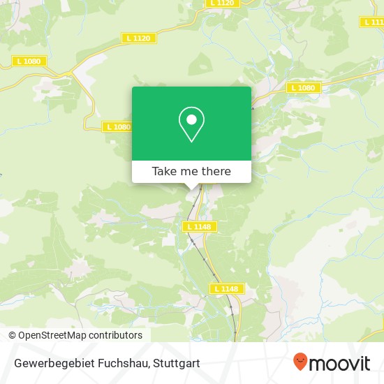 Gewerbegebiet Fuchshau map