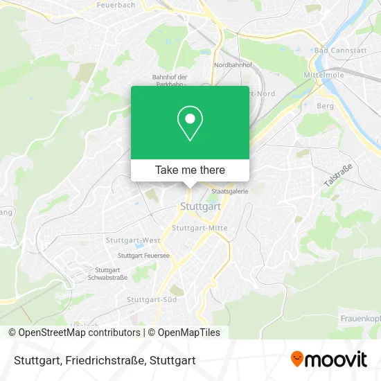 Карта Stuttgart, Friedrichstraße