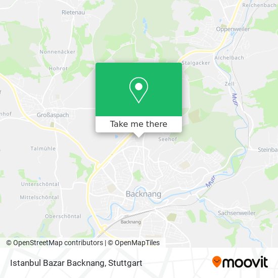 Istanbul Bazar Backnang map