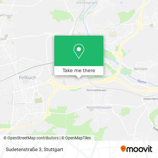 Sudetenstraße 3 map