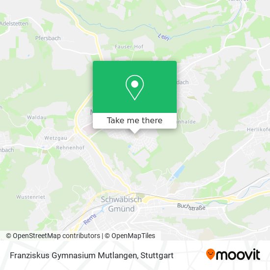 Franziskus Gymnasium Mutlangen map