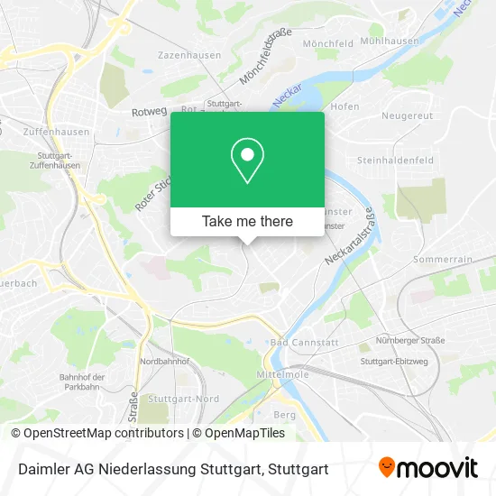 Карта Daimler AG Niederlassung Stuttgart
