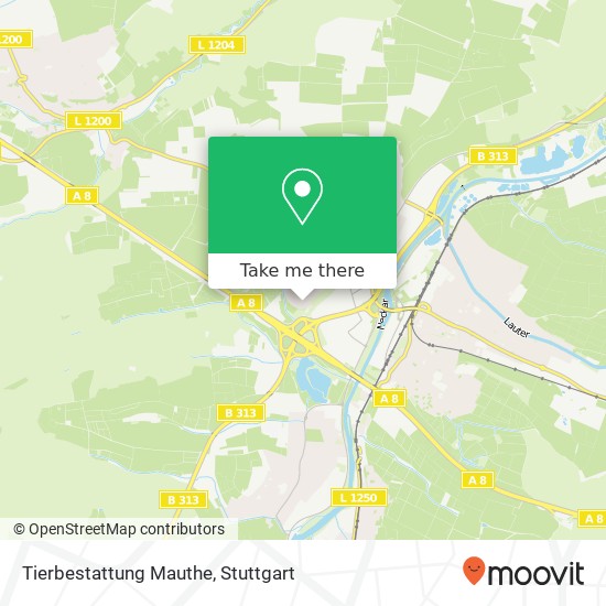 Tierbestattung Mauthe map