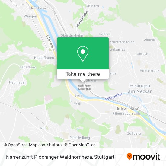 Narrenzunft Plochinger Waldhornhexa map