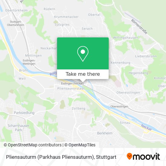 Pliensauturm (Parkhaus Pliensauturm) map