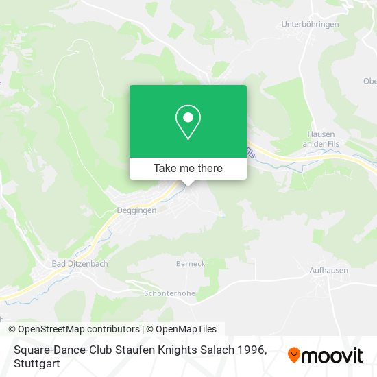 Square-Dance-Club Staufen Knights Salach 1996 map