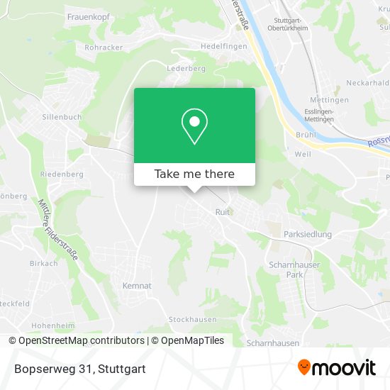 Bopserweg 31 map