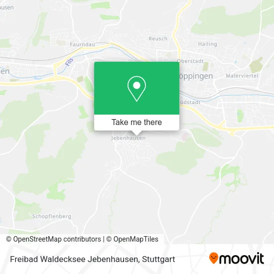 Карта Freibad Waldecksee Jebenhausen