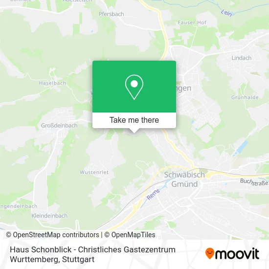 Карта Haus Schonblick - Christliches Gastezentrum Wurttemberg