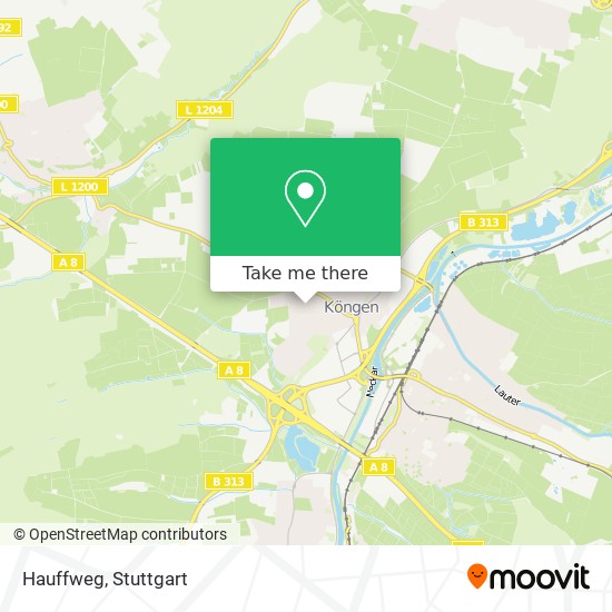 Hauffweg map