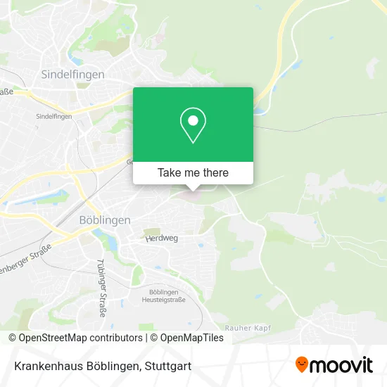 Карта Krankenhaus Böblingen
