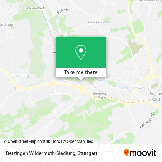 Карта Betzingen Wildermuth-Siedlung